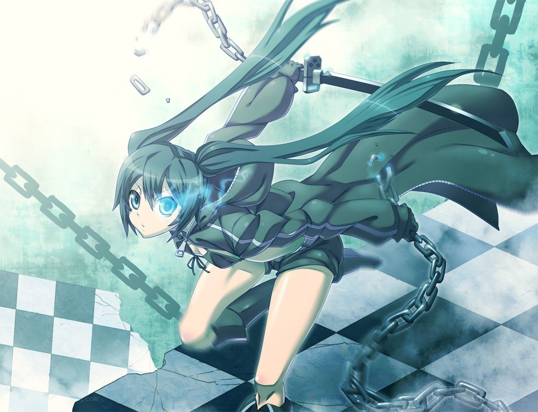 Anime girl breaking chains