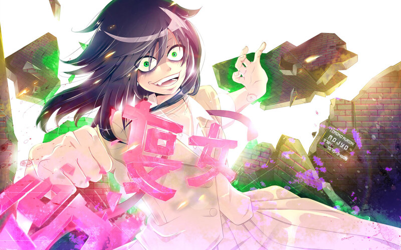 Anime Girl Breaking Wall — Pink