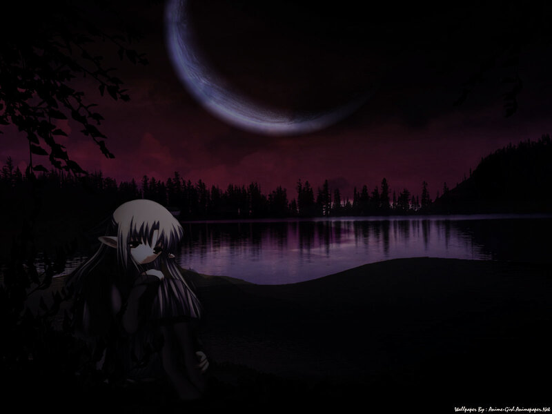 Anime Girl by Lake