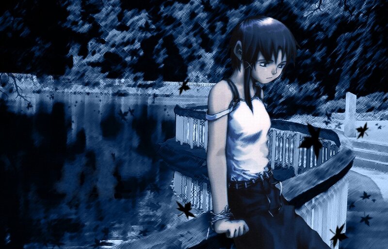 anime girl by the water
