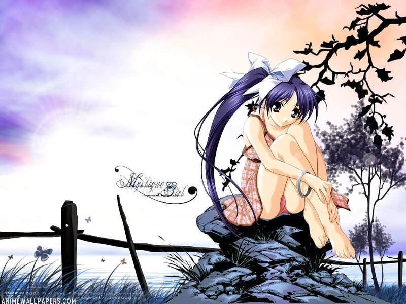 anime girl by the water