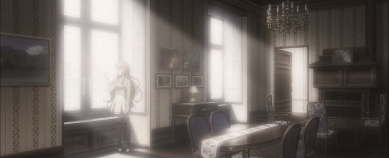 Anime Girl by Window — White