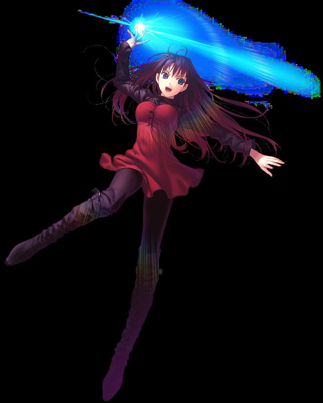 anime girl casting spell
