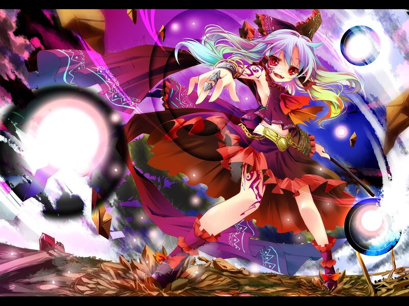 anime girl casting spell