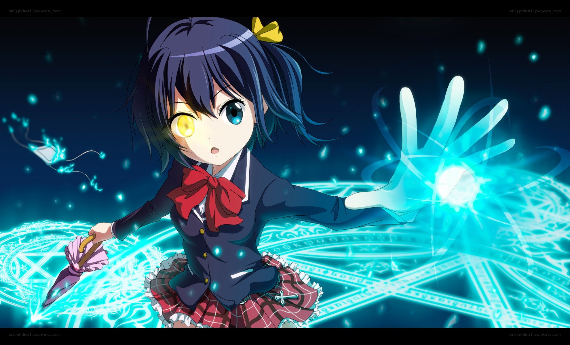 anime girl casting spell
