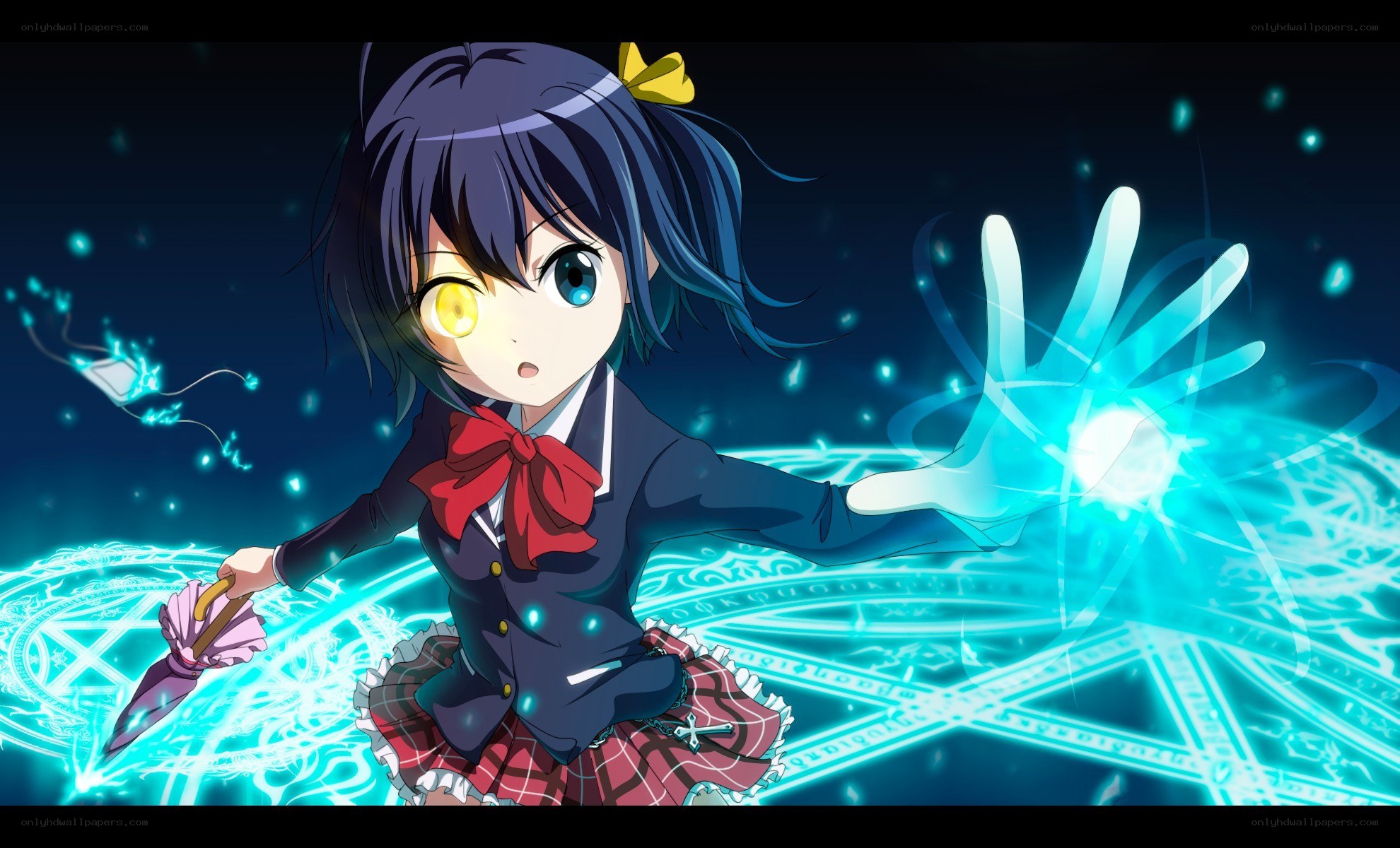 anime girl casting spell