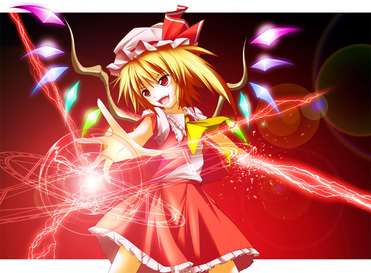 anime girl casting spell