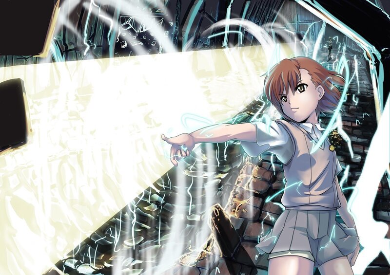 anime girl casting spell
