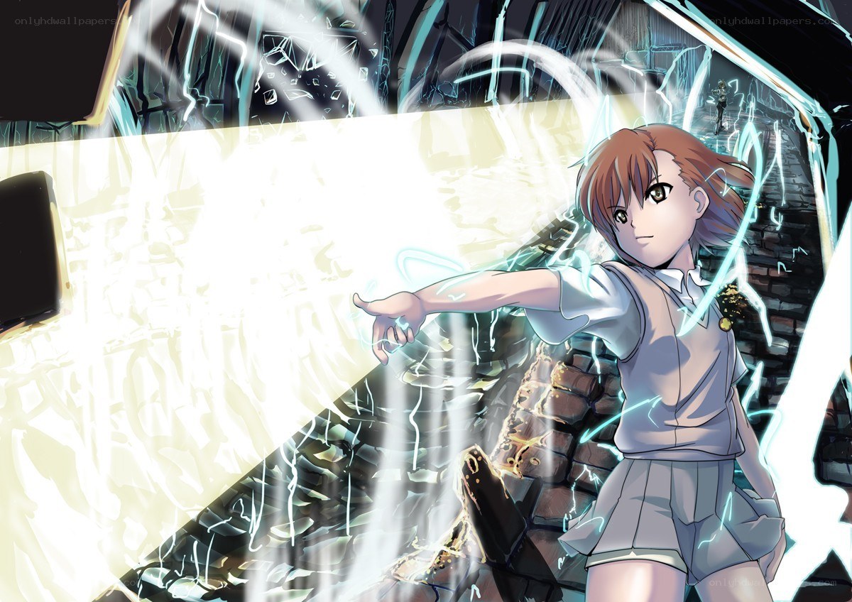 anime girl casting spell