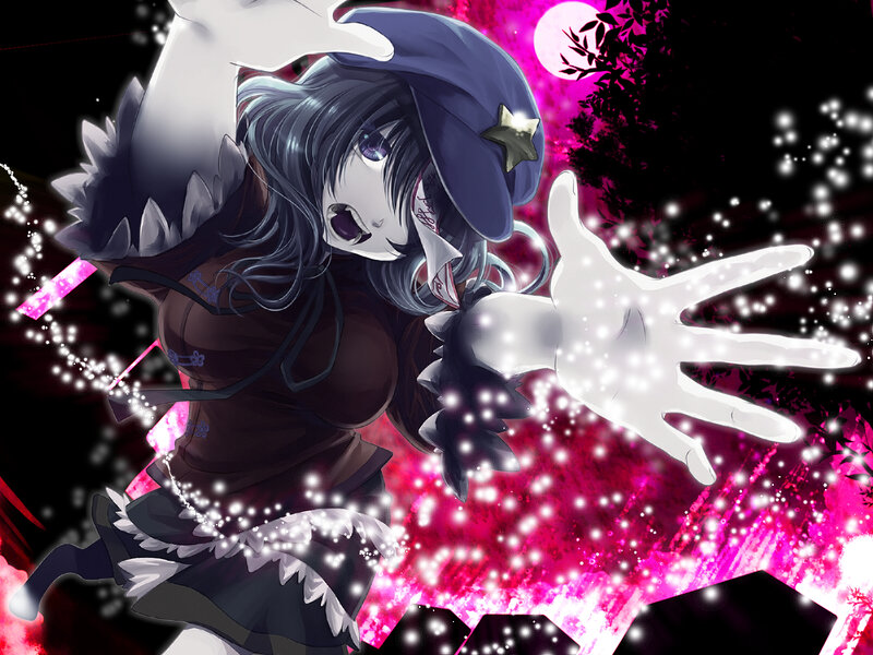 Anime Girl Casting Spell — Pink