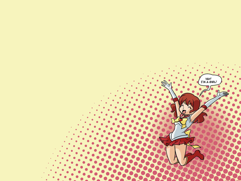 anime girl celebrating