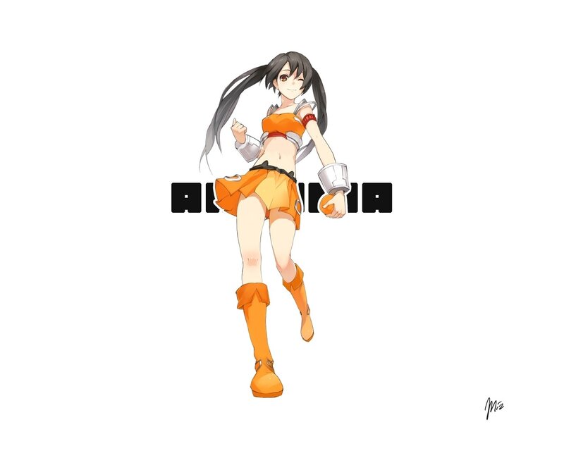 anime girl character art