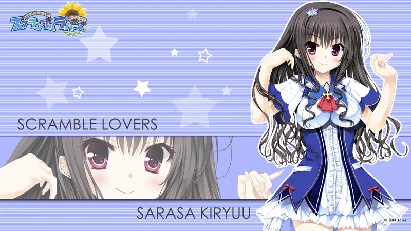 Anime Girl Character — Blue, Cheerful