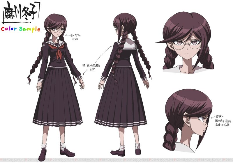 Anime Girl Character Design — Purple