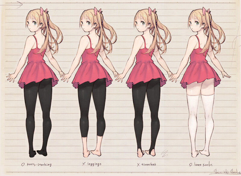 Anime Girl Character Design — Red