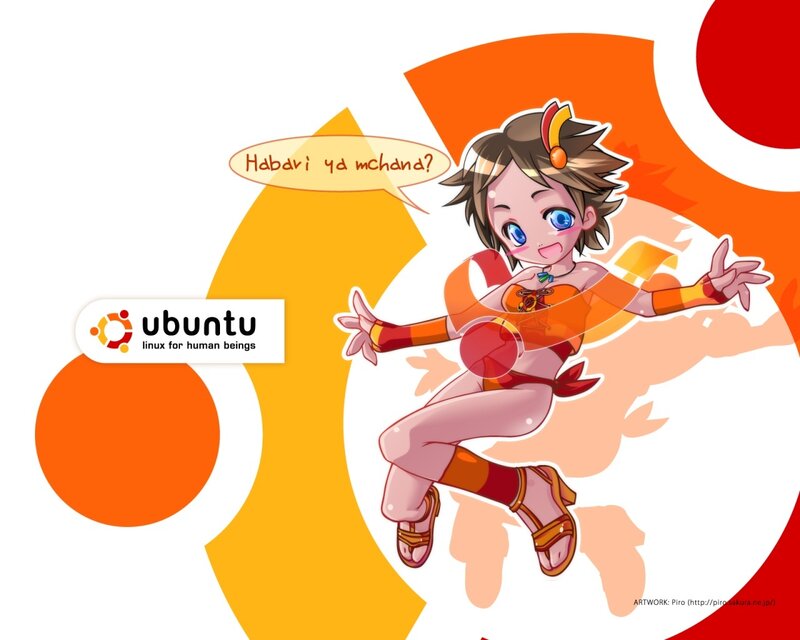 Anime Girl Character — Orange