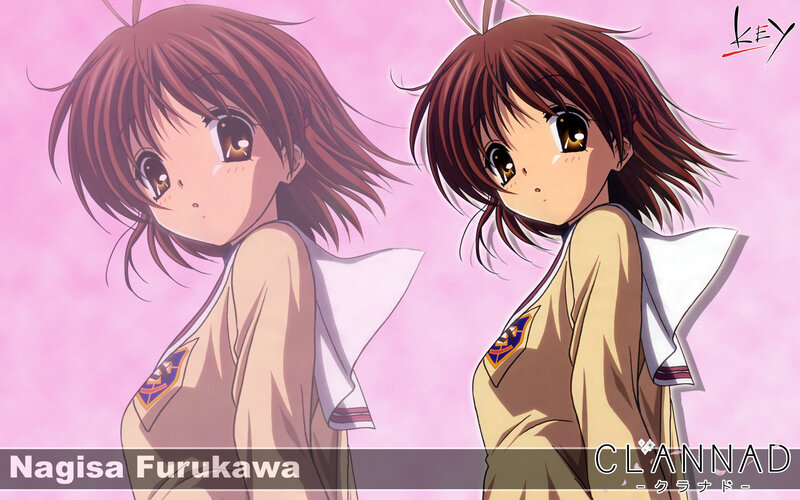 Anime Girl Character — Pink, Calm, School Uniform