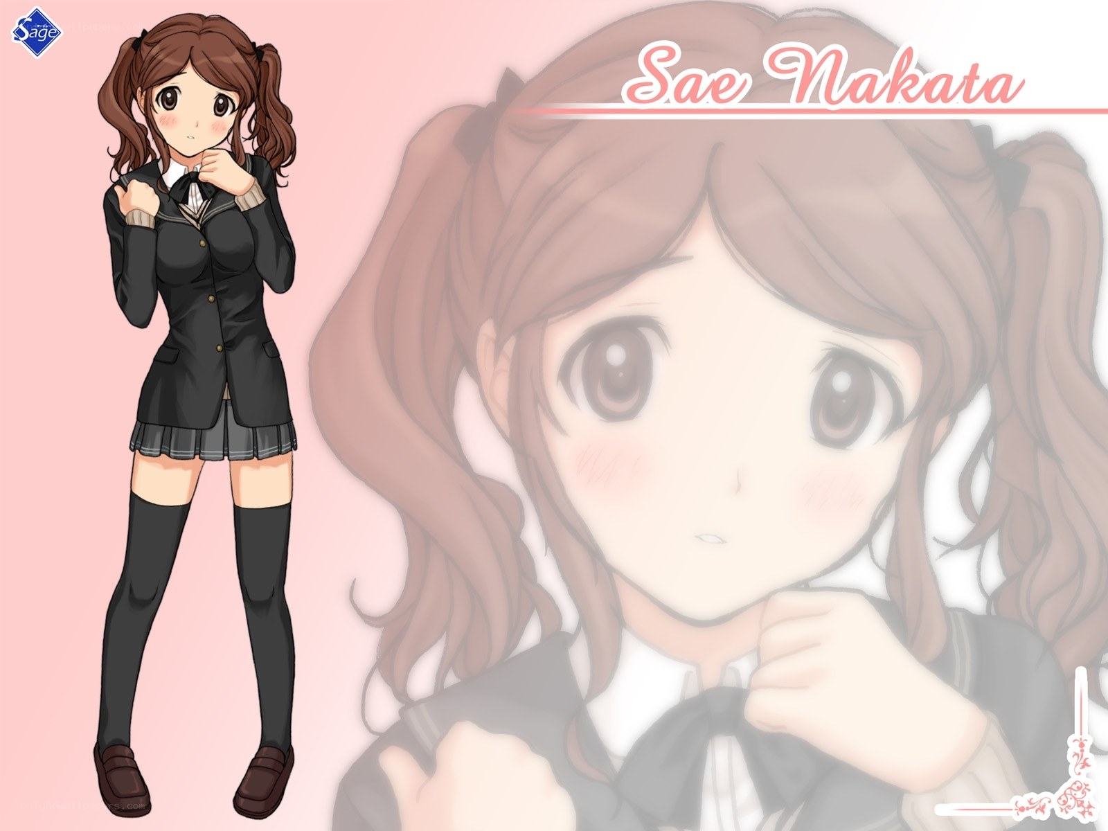 Anime girl character portrait
