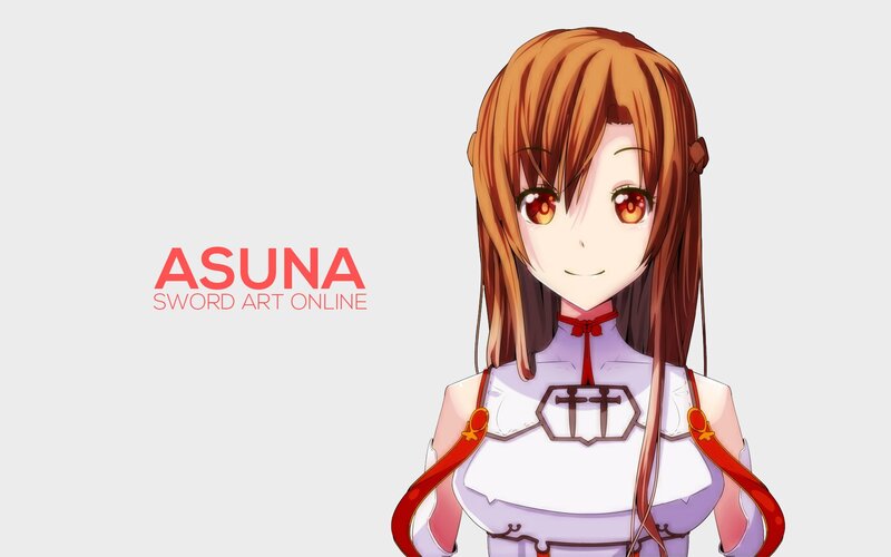 Anime Girl Character — White, Calm, Text