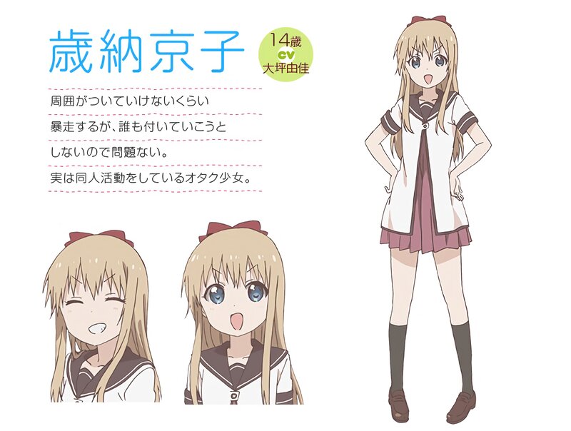 Anime Girl Character — White, Neutral, Character Design Sheet