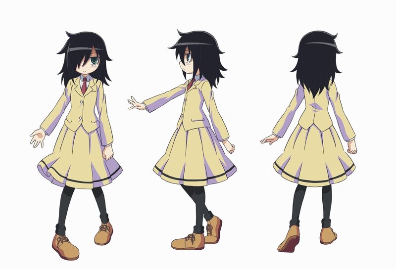 Anime Girl Character — Yellow, Neutral