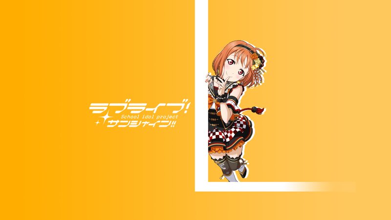 Anime Girl Character — Yellow, Playful, Text
