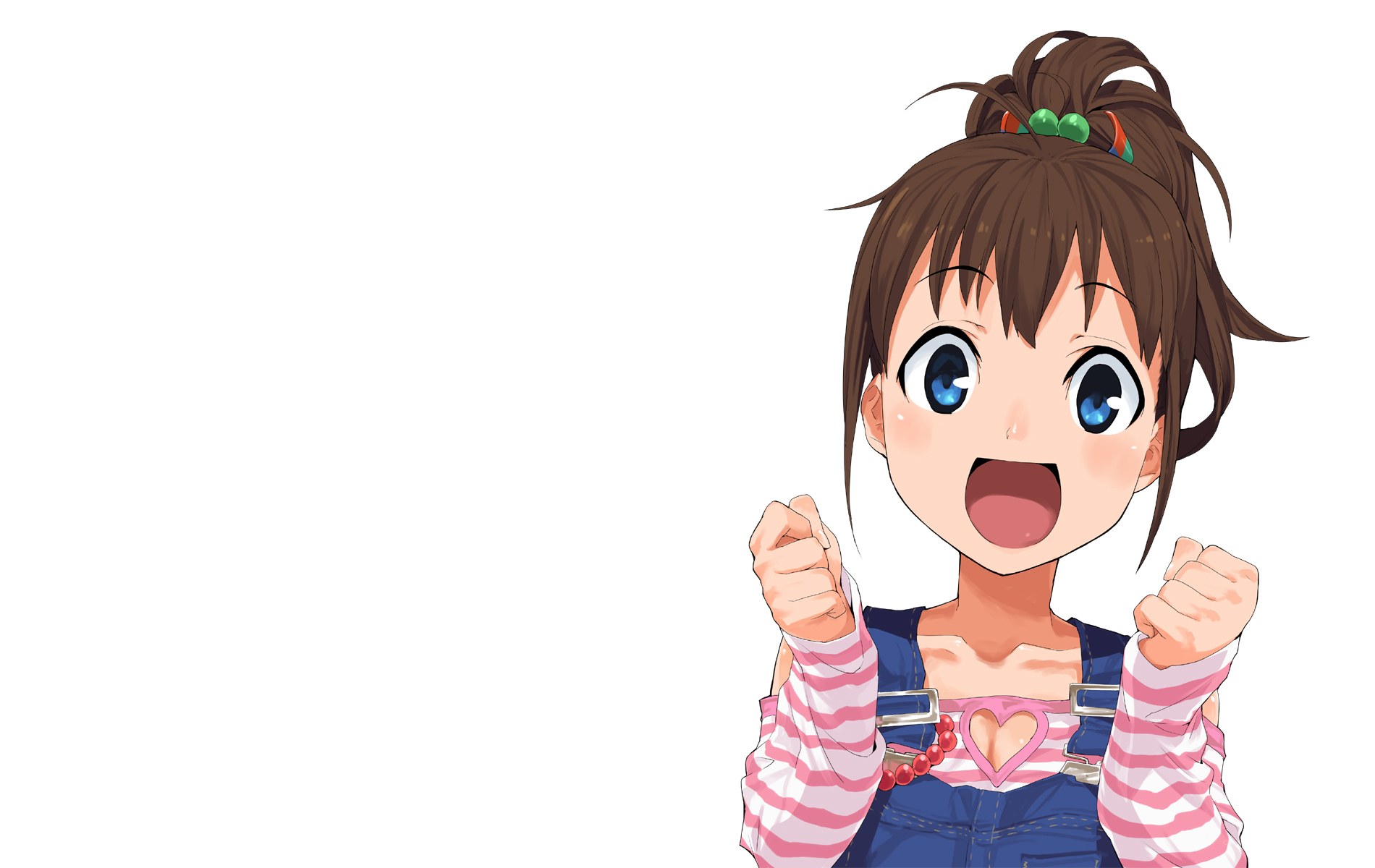 anime girl cheering