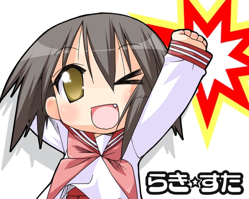 anime girl cheering