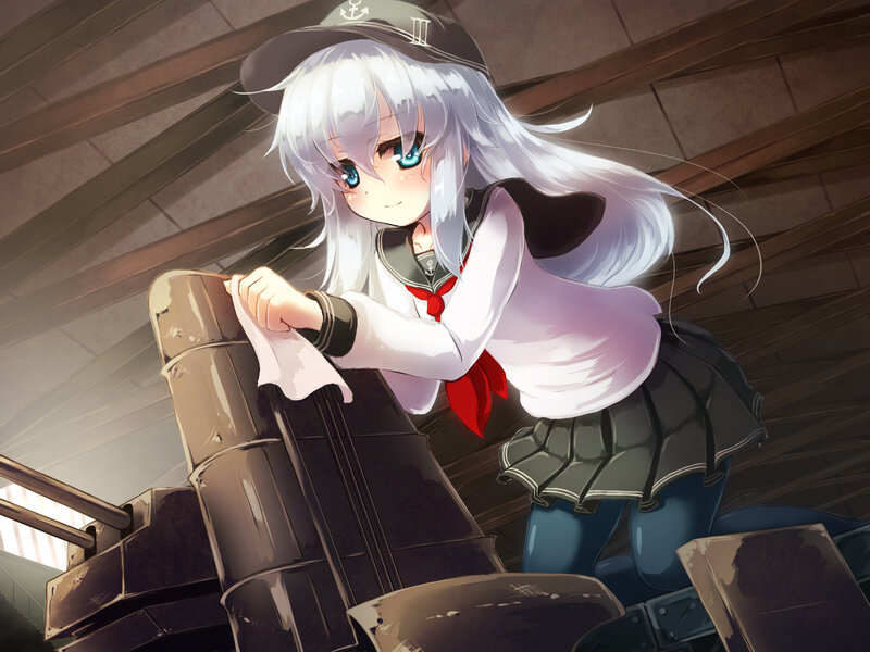 Anime Girl Cleaning Gun