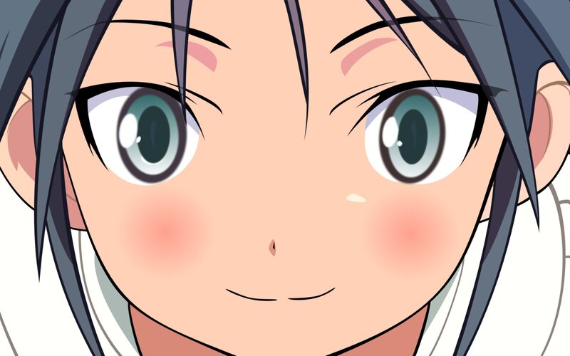 anime girl close-up