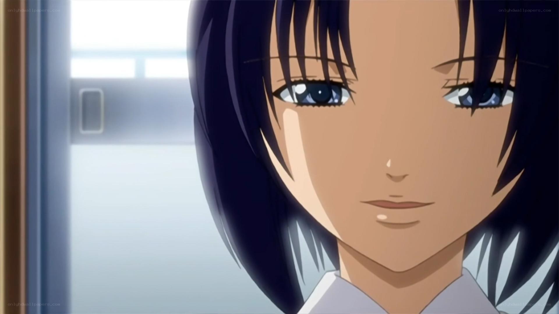 anime girl close-up