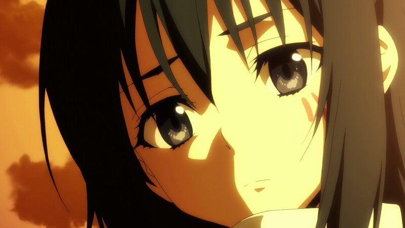 Anime Girl Close-up — Yellow
