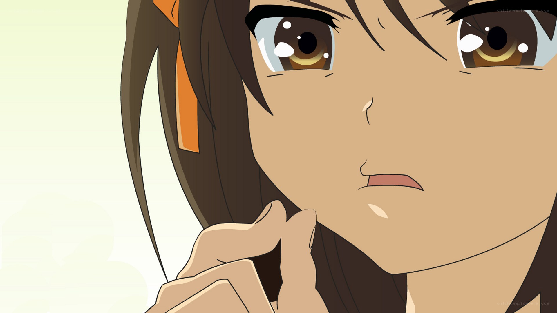 anime girl close-up