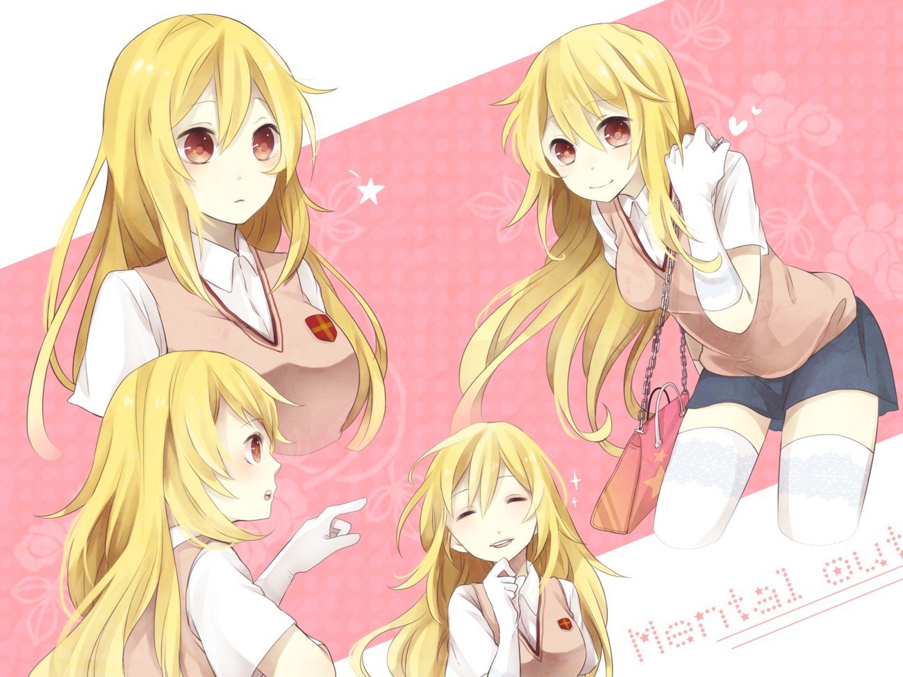 Anime girl collage