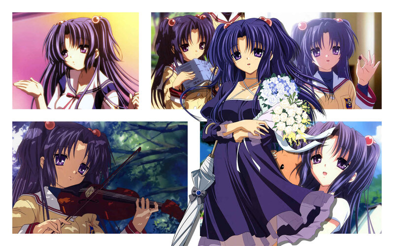 Anime girl collage