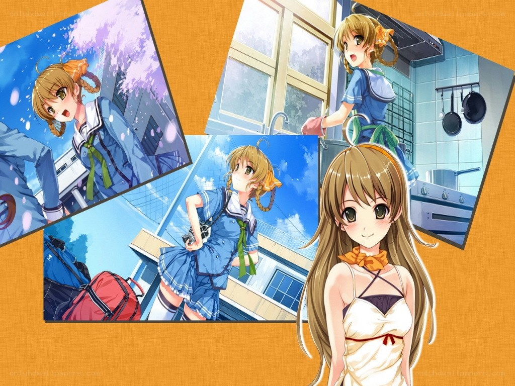 Anime girl collage