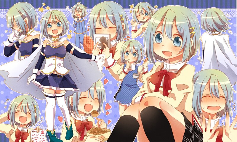 Anime girl collage artwork