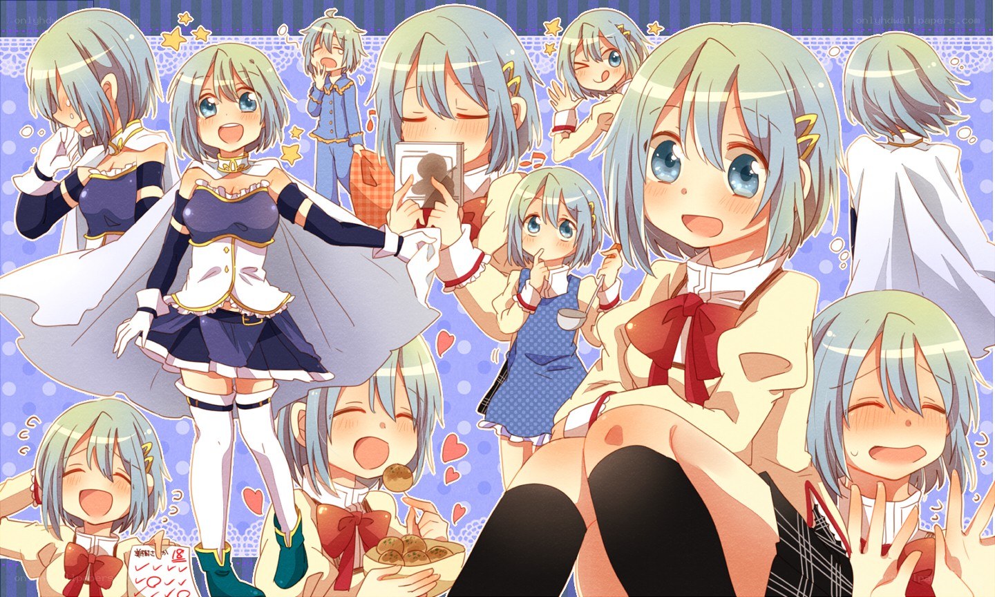 Anime girl collage artwork