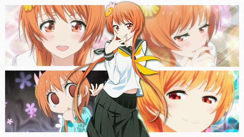 Anime Girl Collage — Orange