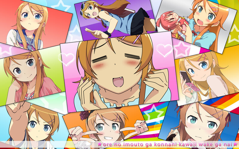 Anime girl collage