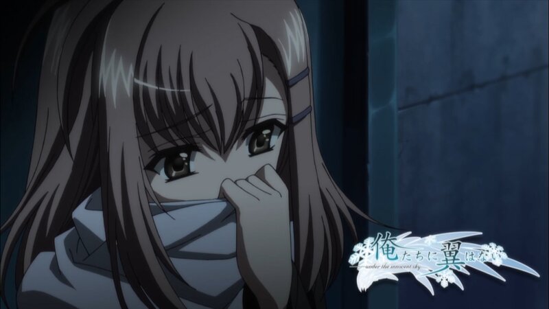 anime girl covering mouth