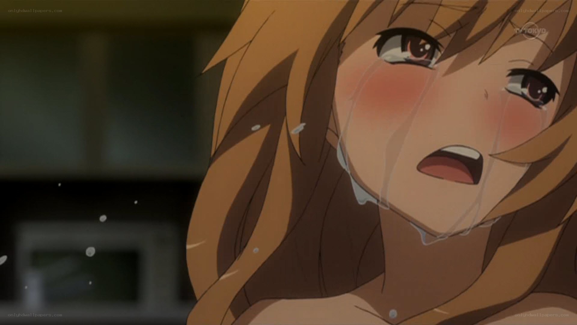 anime girl crying