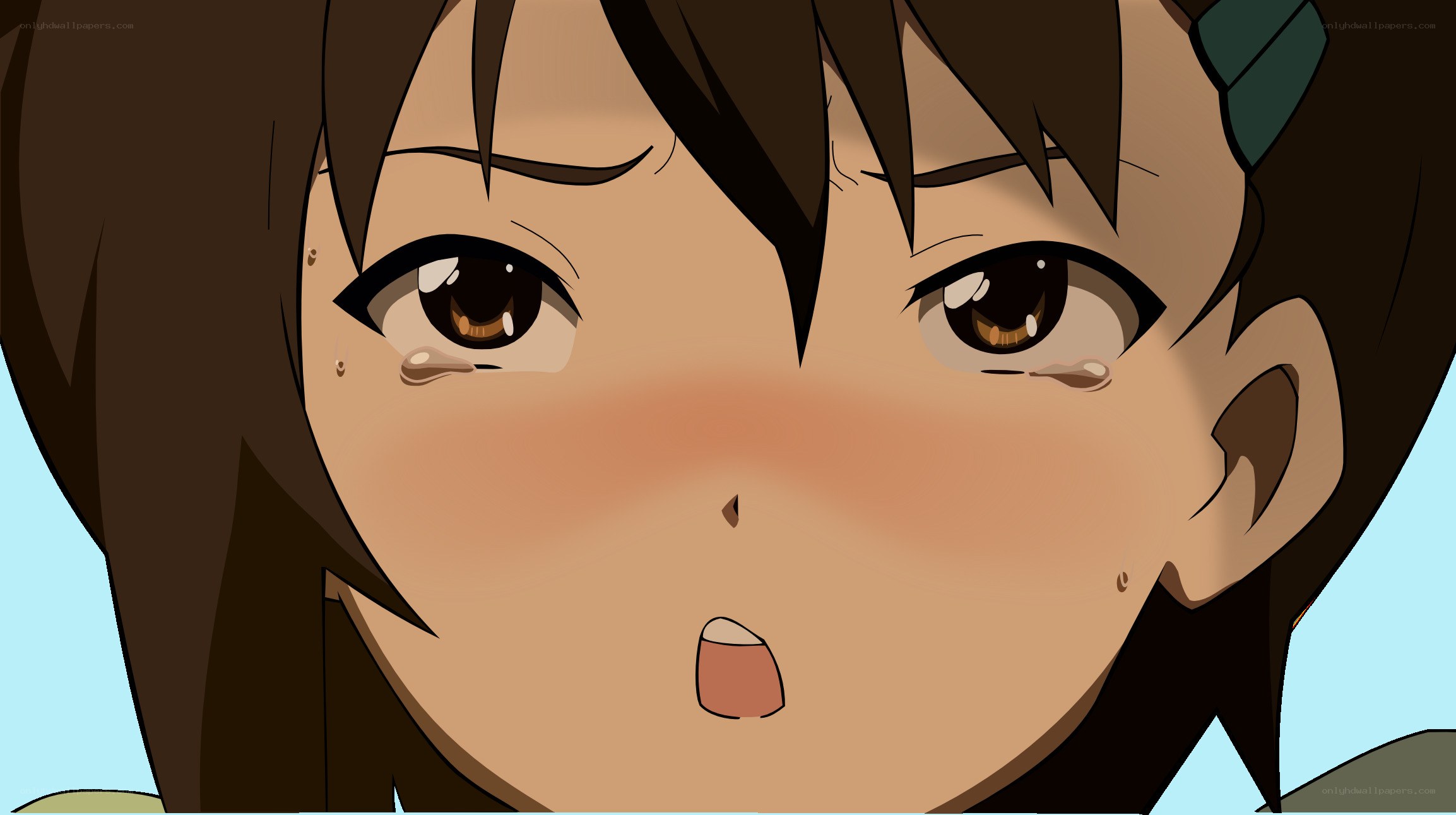 anime girl crying