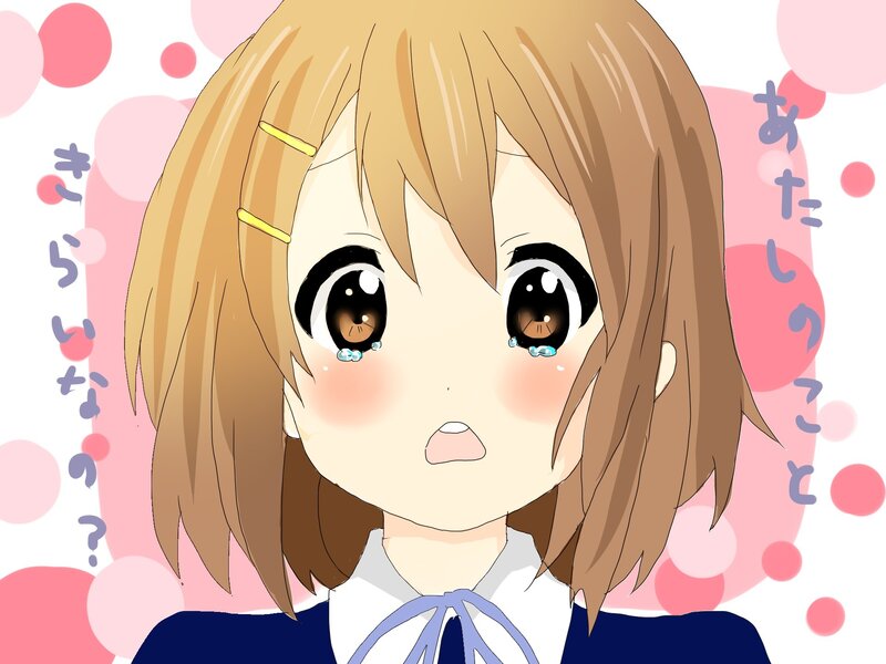 anime girl crying