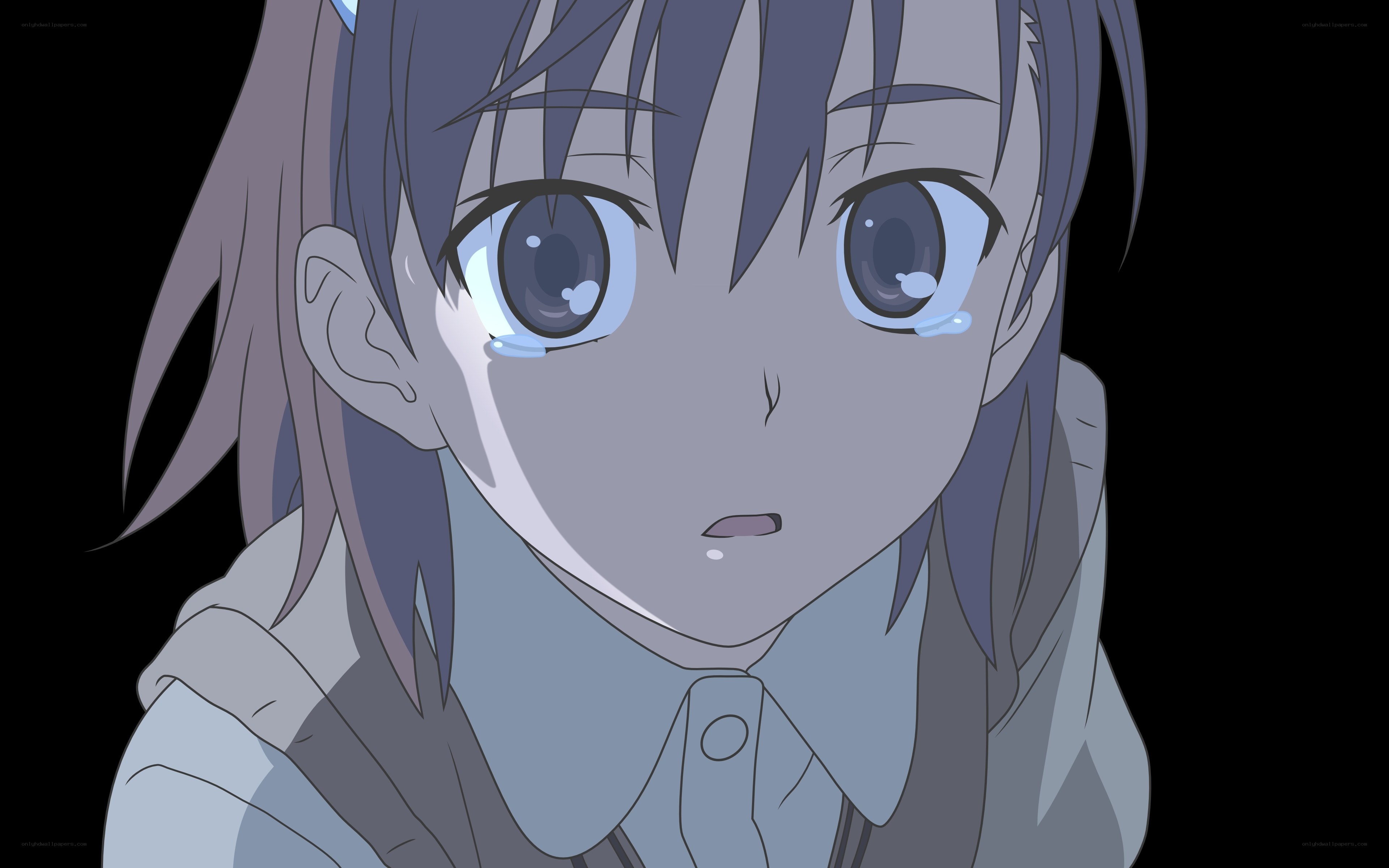 anime girl crying