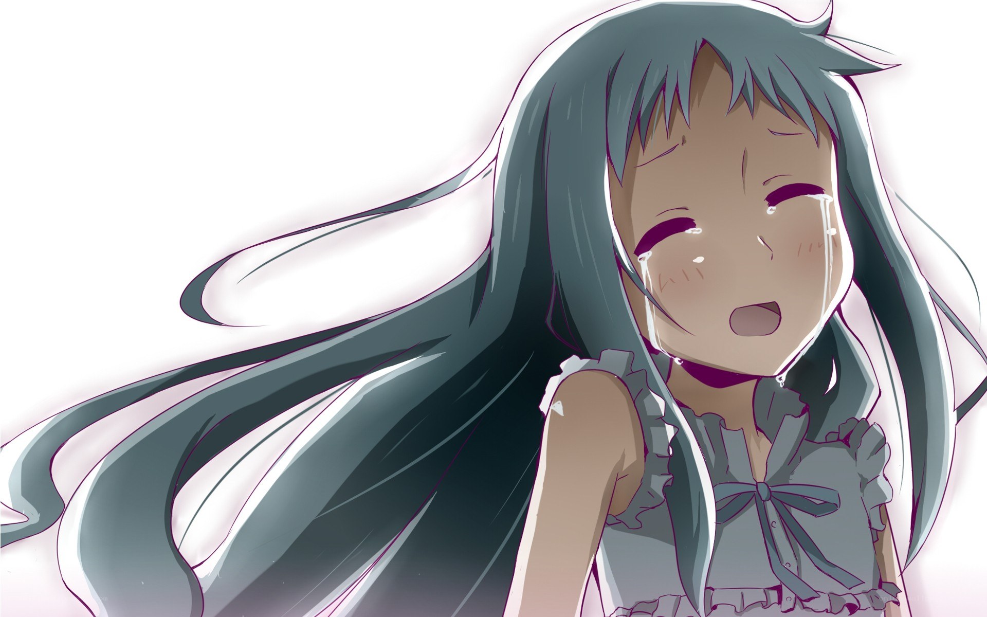 anime girl crying