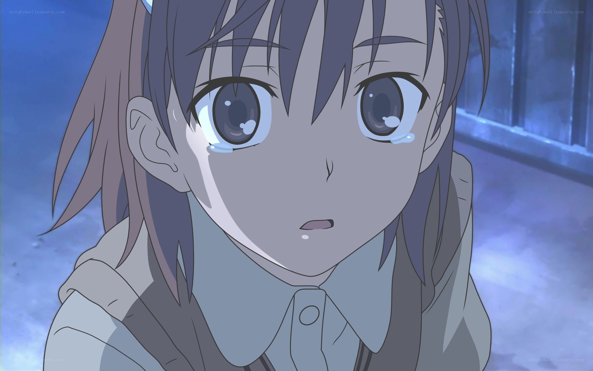 anime girl crying