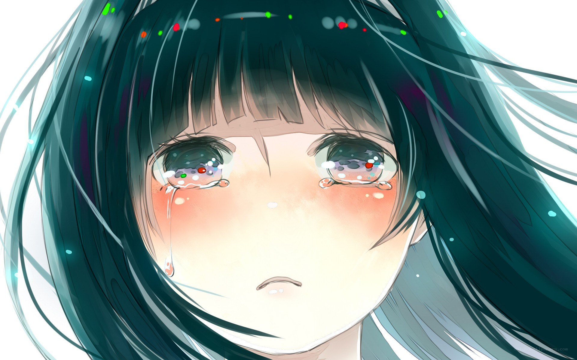 anime girl crying