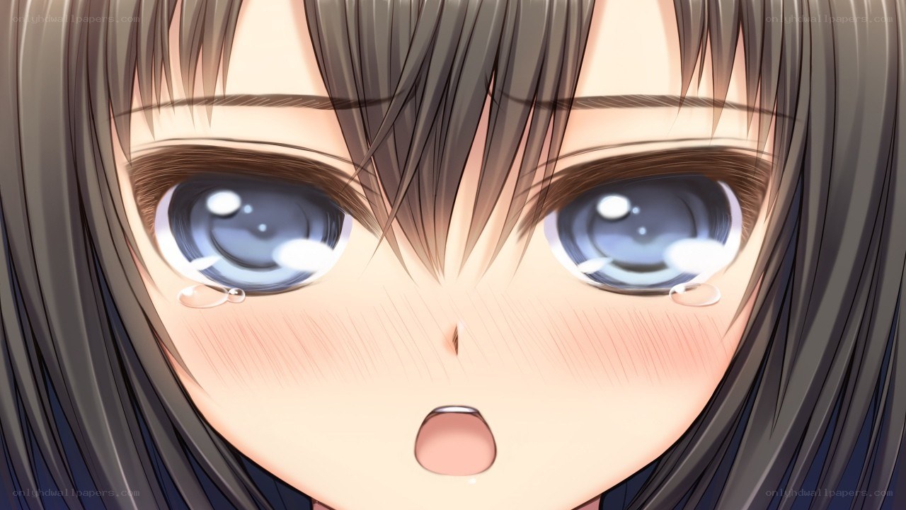 anime girl crying