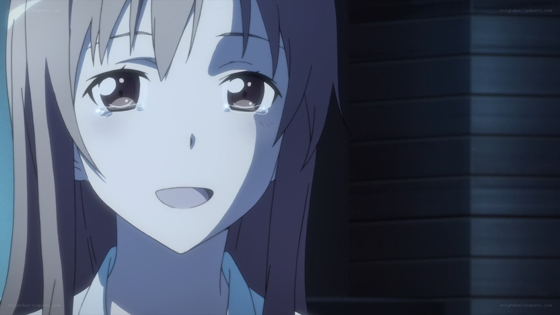 anime girl crying